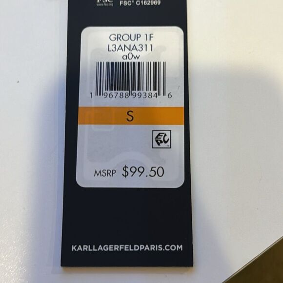 KARL LAGERFELD WOMEN’S SKIRT FLORAL LINED INSIDE ROUCHED AROUND WAIST SIZE SMALL - Picture 7 of 7